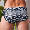 Breedwell Slip de bain Feed Me Swim Noir-Blanc